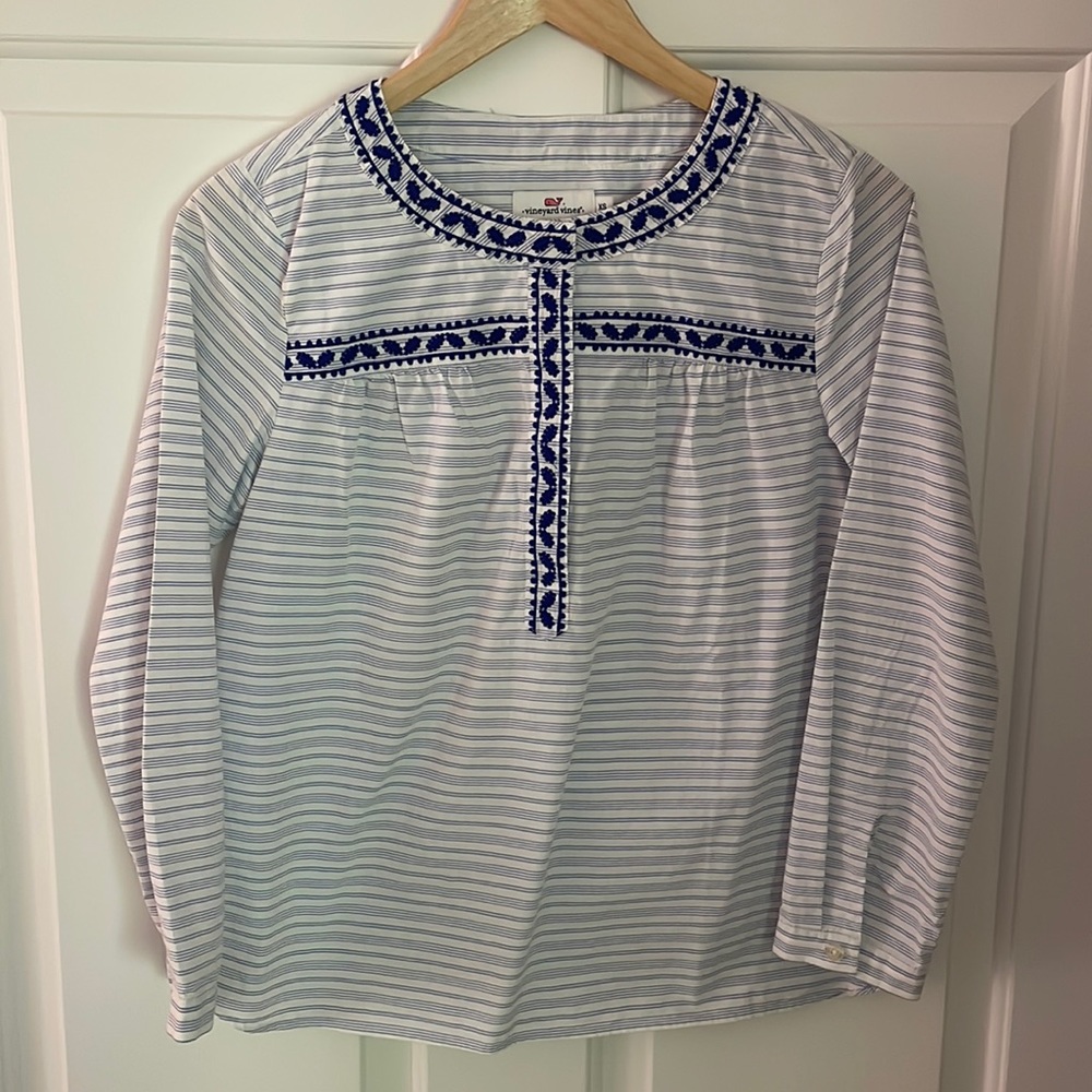 Vineyard Vines Striped Blouse